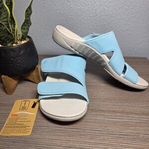 NEW!!! Spenco Kholo Nuevo Light Blue Adjustable Slide Sandal – Size: 7.5 Women's